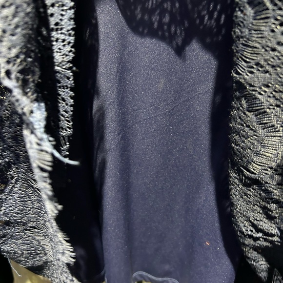 Dark Blue Kash and Jess Lace Dress Sz XL EUC - Picture 2 of 5